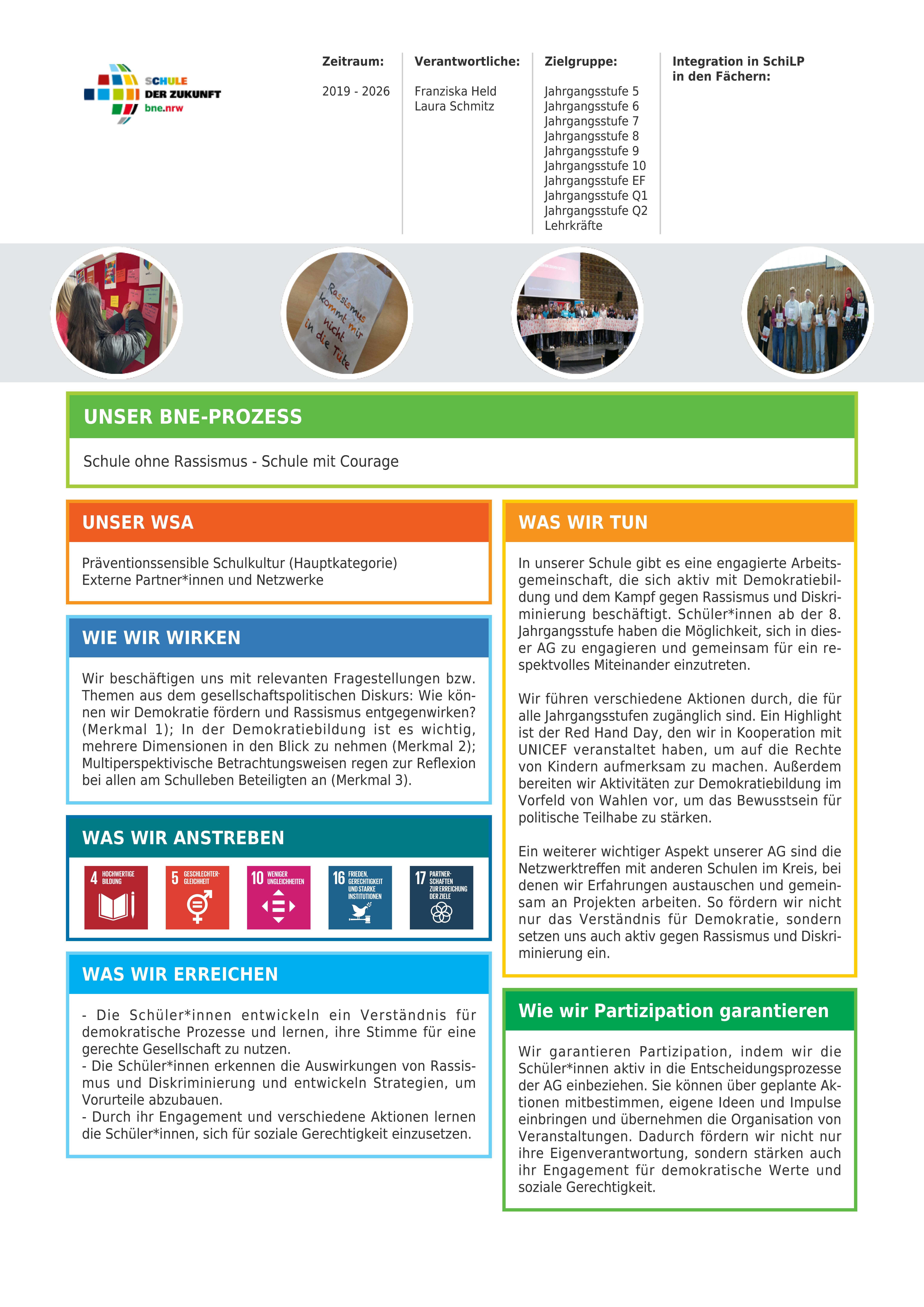 Schule ohne Rassismus - SDZ 2026