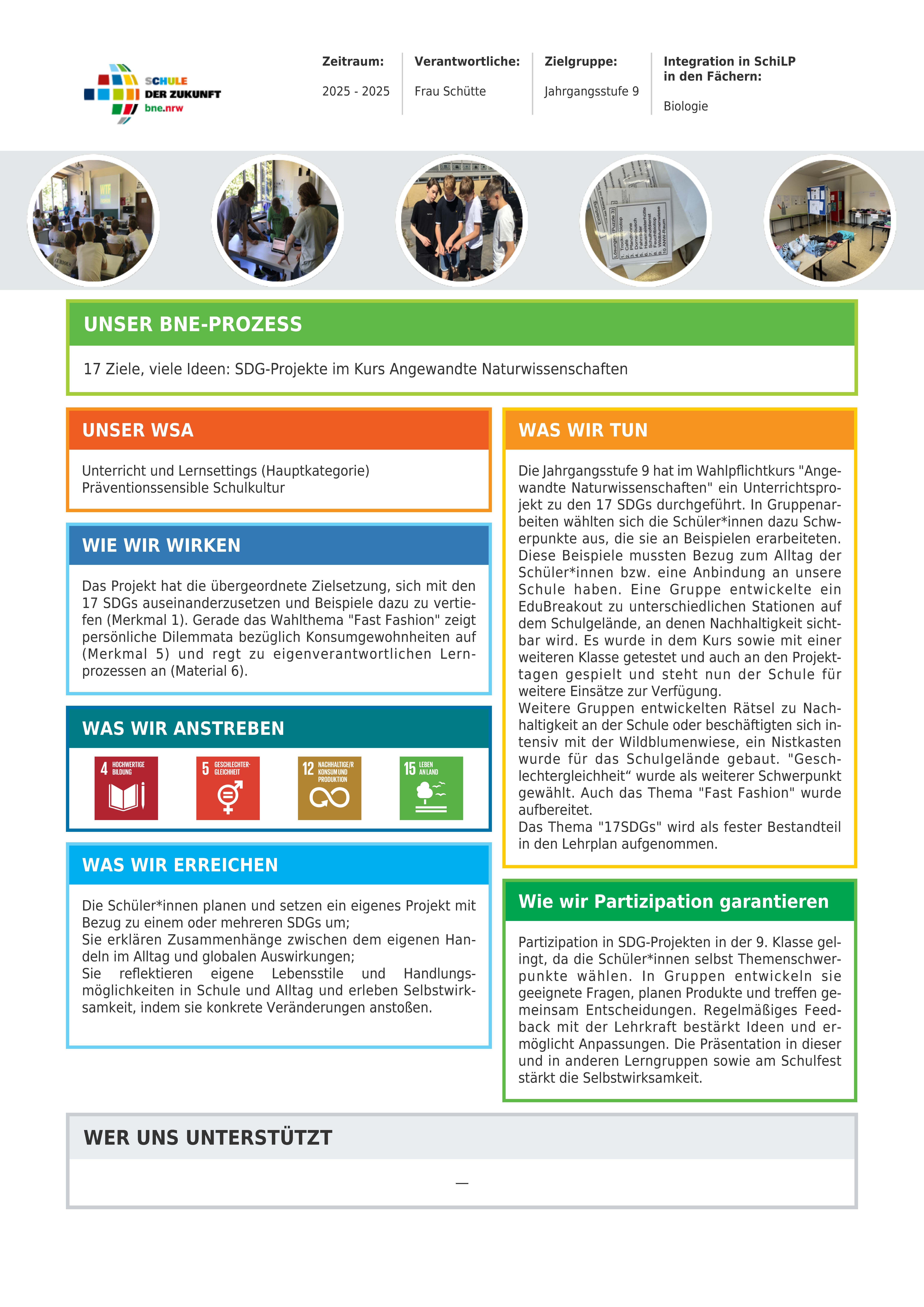 SDG im Unterricht - SDZ 2026